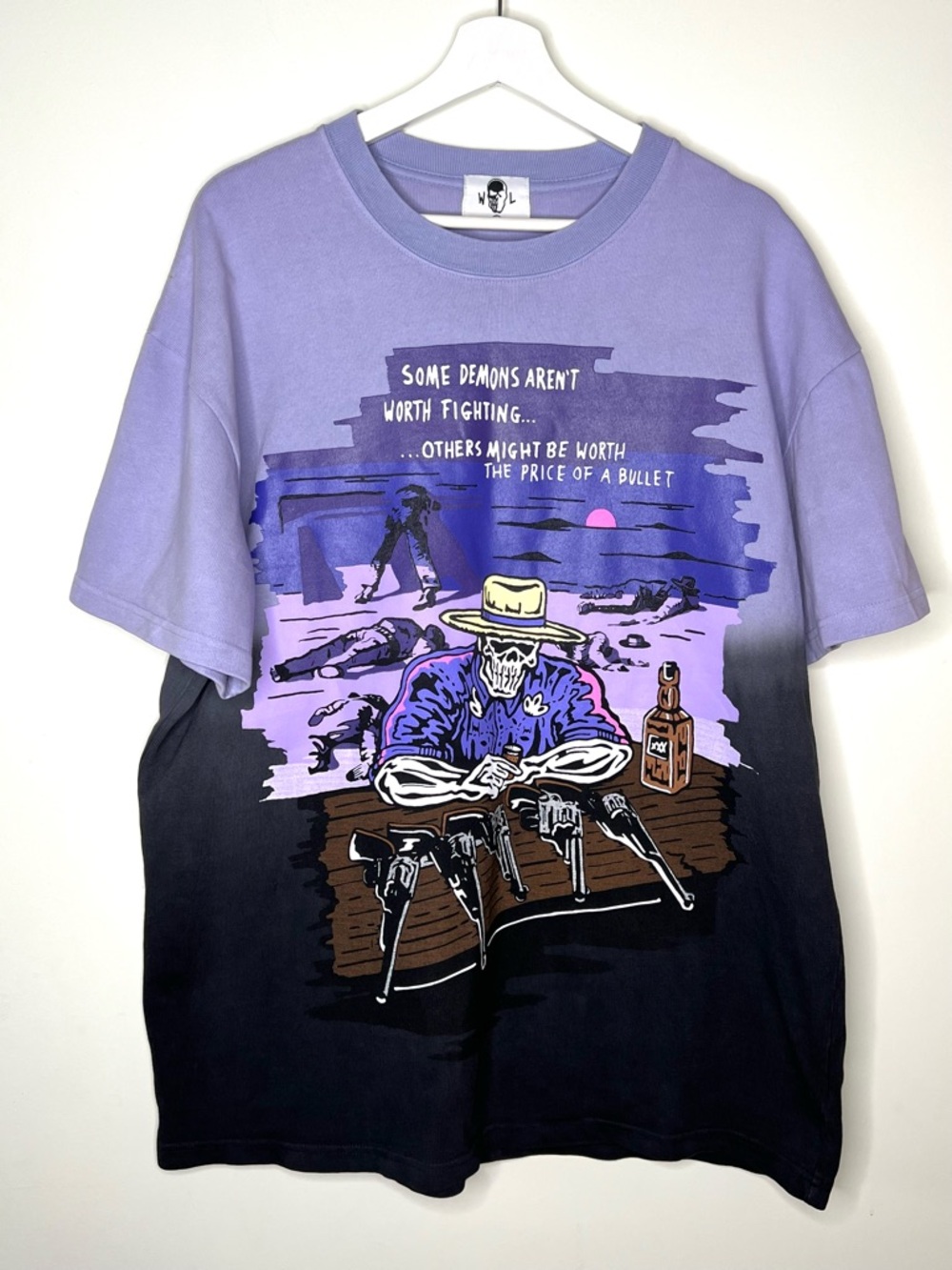 Warren Lotas T-shirt “Some demons aren’t worth fighting “  Size Large